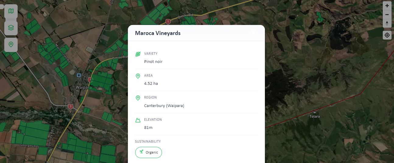 NZ Vineyard Geodatabase
